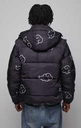 WHITE PUFFER JACKET