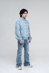 PRE-ORDER: KORRA BLUE SUEDE JACKET