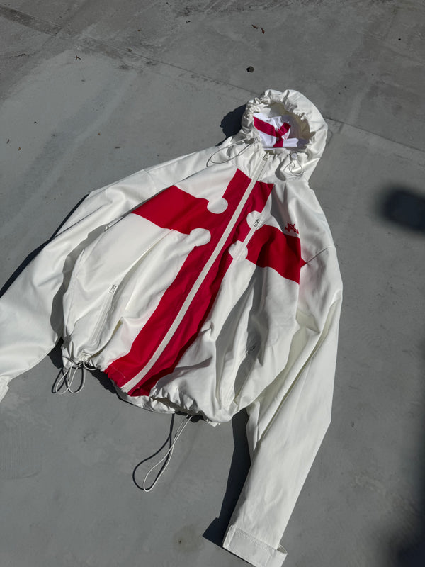 PRE-ORDER: White & Red WINDBREAKER