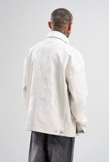 PRE-ORDER: SPONGEBOB LEATHER JACKET WHITE
