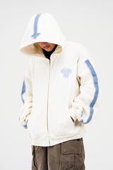 PRE-ORDER: AANG ZIPPER WHITE/BLUE