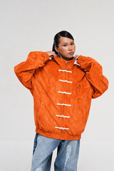 PRE-ORDER: ORANGE SUEDE JACKET