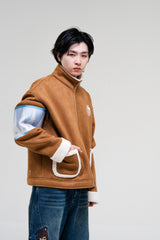 PRE-ORDER: BROWN FAUX FUR KORRA JACET