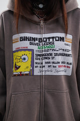 PRE-ORDER: SPONGEBOB ZIPPER GREY