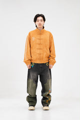 PRE-ORDER: ORANGE SUEDE JACKET