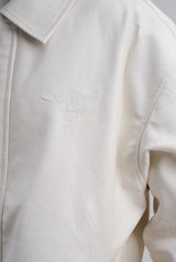 PRE-ORDER: SPONGEBOB LEATHER JACKET WHITE