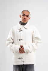 PRE-ORDER: SPONGEBOB LEATHER JACKET WHITE