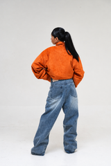 PRE-ORDER: ORANGE SUEDE JACKET
