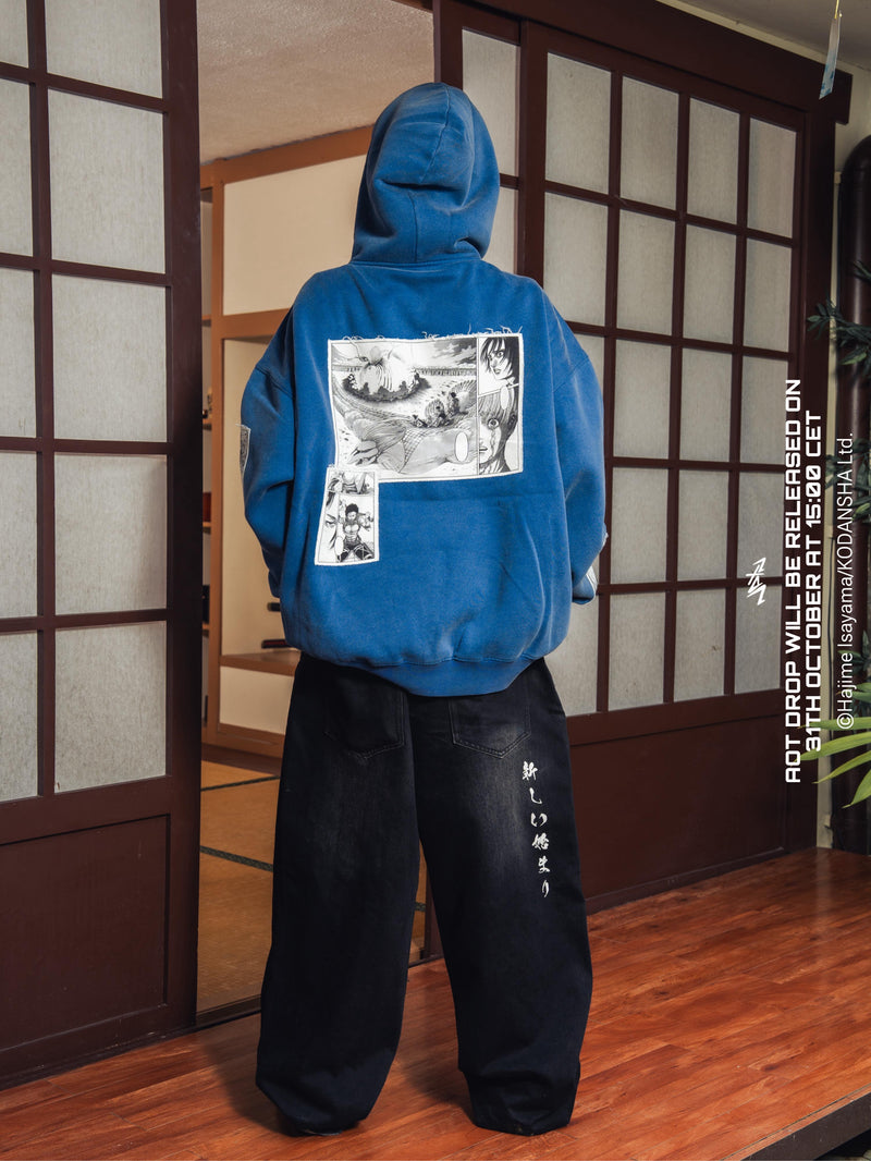 PRE-ORDER: AOT HOODIE BLUE