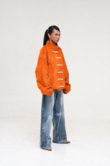 PRE-ORDER: ORANGE SUEDE JACKET