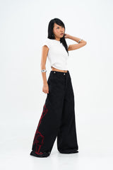 PRE-ORDER: ZUKO BLACK/RED JEANS
