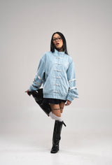 PRE-ORDER: KILLUA JACKET SUEDE BLUE