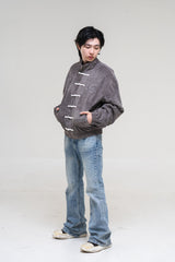 PRE-ORDER: GREY SUEDE JACKET