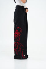 PRE-ORDER: ZUKO BLACK/RED JEANS