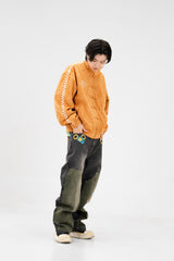 PRE-ORDER: ORANGE SUEDE JACKET
