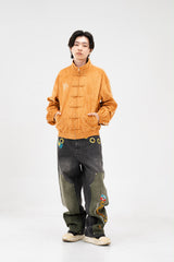 PRE-ORDER: ORANGE SUEDE JACKET