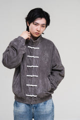 PRE-ORDER: GREY SUEDE JACKET