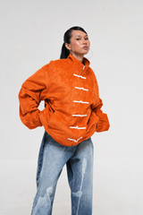 PRE-ORDER: ORANGE SUEDE JACKET