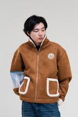 PRE-ORDER: BROWN FAUX FUR KORRA JACET