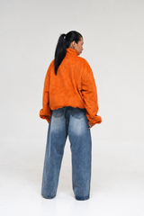 PRE-ORDER: ORANGE SUEDE JACKET