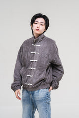 PRE-ORDER: GREY SUEDE JACKET