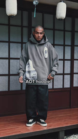 PRE-ORDER: AOT HOODIE GREY