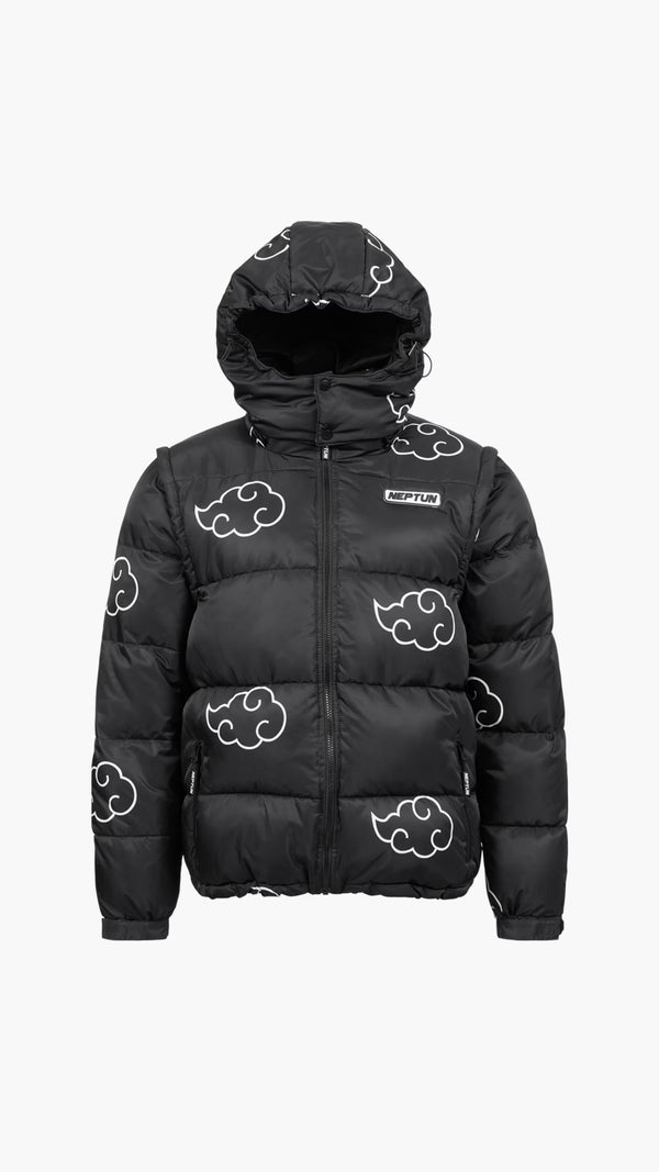 Akatsuki Puffer Jacket Weise Wolken